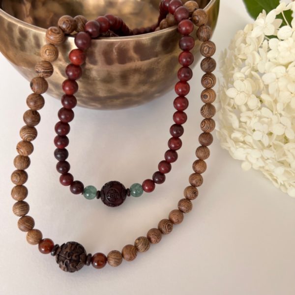 bracelet en bois de santal et wengé feng shui Eklyps Lausanne