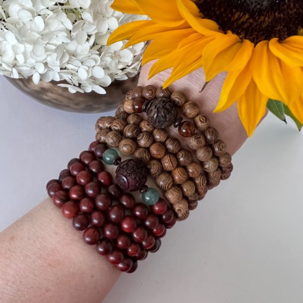 bracelet en bois de santal et wengé feng shui Eklyps Lausanne