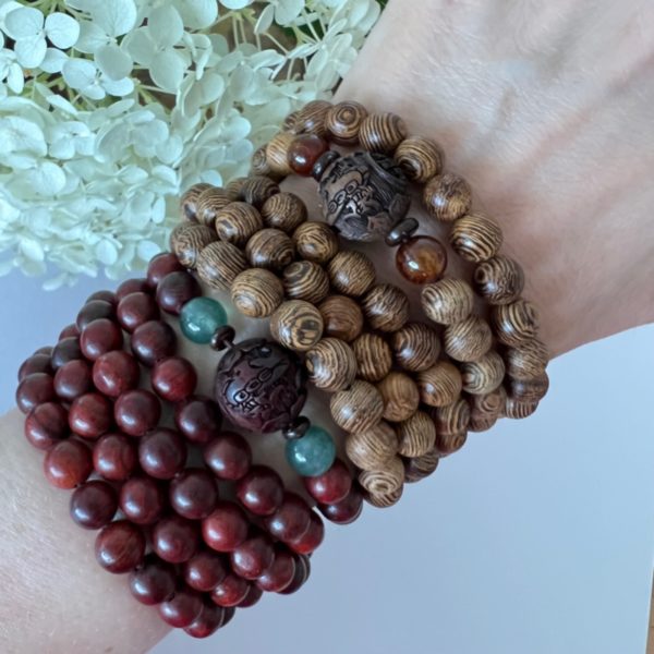 bracelet en bois de santal et wengé feng shui Eklyps Lausanne