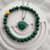 Eklyps bijou pierres naturelles bijoux en malachite bracelet et pendentif en pierre naturelle