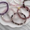 Eklyps Bracelets en pierres naturelles classique avec finition coeur